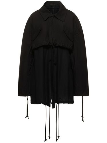 Mehrlagige Jacke Aus Baumwolldrillich - YOHJI YAMAMOTO - Modalova