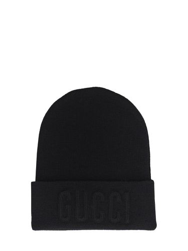 Gorro Beanie De Punto De Lana - GUCCI - Modalova