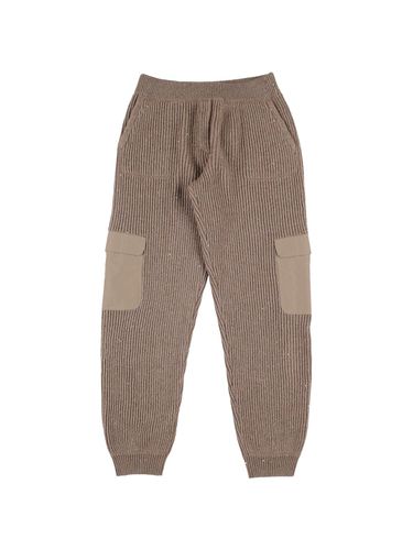 Ribbed Cashmere & Nylon Cargo Pants - BRUNELLO CUCINELLI - Modalova