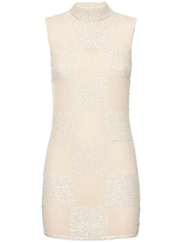 Sequined Knit Mini Dress - CASABLANCA - Modalova