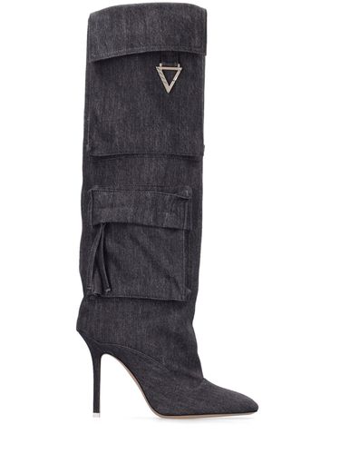 Mm Sienna Denim Tall Boots - THE ATTICO - Modalova