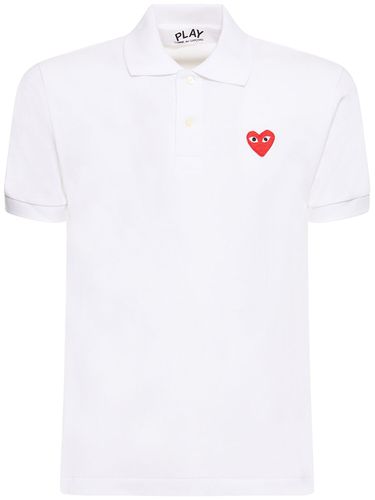 Play Logo Cotton Polo - COMME DES GARÇONS PLAY - Modalova