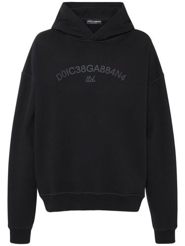 Jersey-hoodie Mit Logo - DOLCE & GABBANA - Modalova