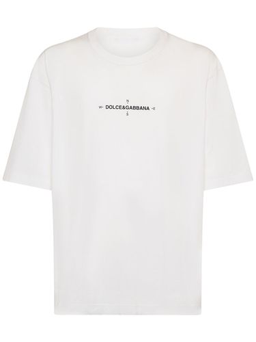 Oversized T-shirt Aus Baumwolljersey - DOLCE & GABBANA - Modalova