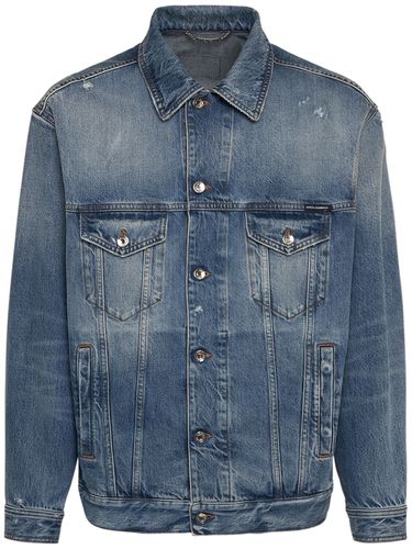 Chaqueta De Algodón Denim - DOLCE & GABBANA - Modalova