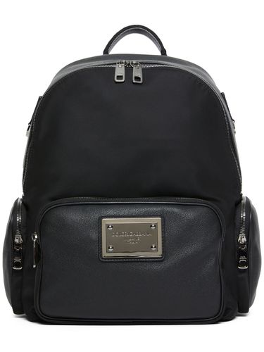 Rucksack Aus Leder Und Nylon Mit Logo - DOLCE & GABBANA - Modalova