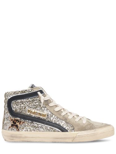 Mm Hohe Glitzer-sneakers „slide“ - GOLDEN GOOSE - Modalova