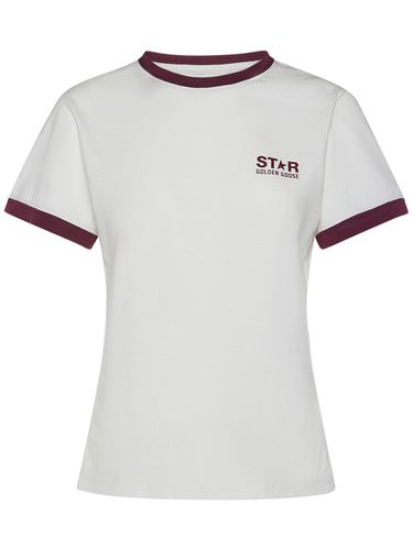 Star Slim Cotton T-shirt - GOLDEN GOOSE - Modalova