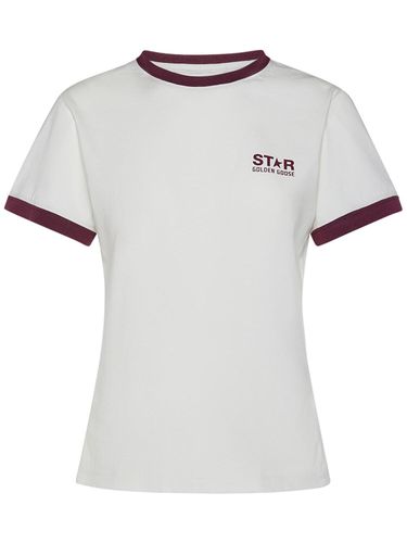 T-shirt Slim Fit Star In Cotone - GOLDEN GOOSE - Modalova