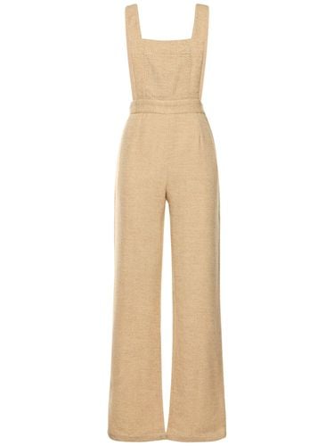 Mushroom Wool Tweed Jumpsuit - MARIA DE LA ORDEN - Modalova