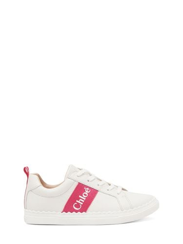 Sneakers De Piel Con Cordones - CHLOÉ - Modalova