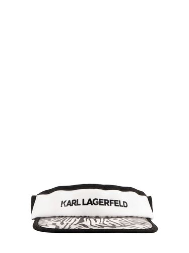 Visera De Sarga De Algodón - KARL LAGERFELD - Modalova