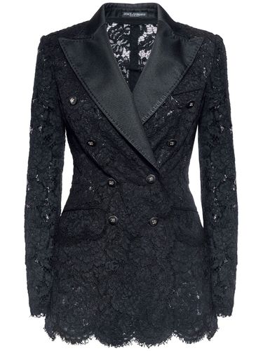 Chaqueta Esmoquin De Encaje - DOLCE & GABBANA - Modalova