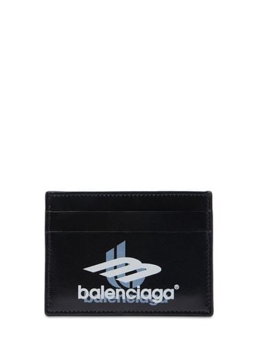 Square Leather Card Holder - BALENCIAGA - Modalova