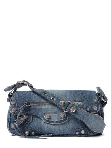 Borsa Piccola Le Cagole Sling In Denim - BALENCIAGA - Modalova