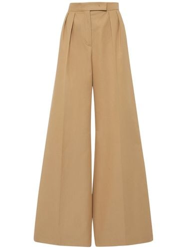 Corte Pleated Cotton Canvas Pants - MAX MARA - Modalova