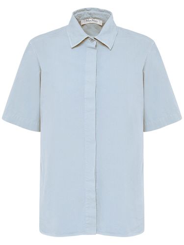 Adunco Short Sleeve Cotton Shirt - MAX MARA - Modalova