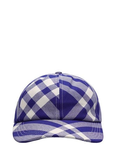 Cappello Baseball In Misto Lana - BURBERRY - Modalova