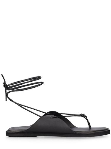 Mm Leather Flat Sandals - ST.AGNI - Modalova