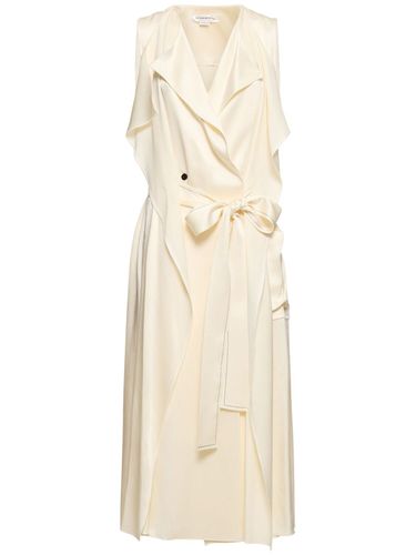 Trench Viscose Blend Midi Dress - VICTORIA BECKHAM - Modalova