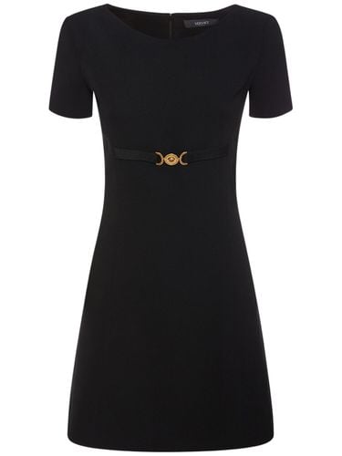 Minikleid Aus Stretch-cady - VERSACE - Modalova