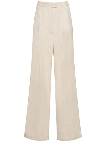 Linen Blend Straight Pants - PHILOSOPHY DI LORENZO SERAFINI - Modalova