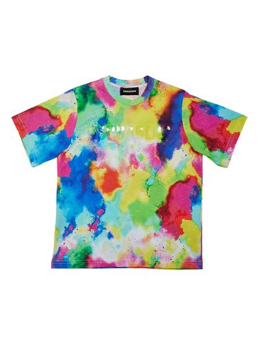 Camiseta De Jersey De Algodón Tie Dye - DSQUARED2 - Modalova