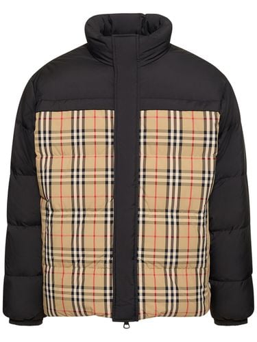 Wendbare Daunenjacke Mit Karos „oakwood“ - BURBERRY - Modalova