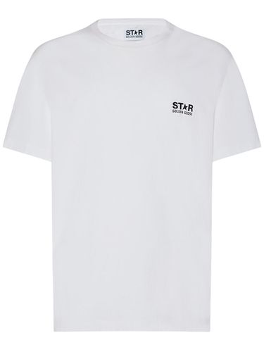 Big Star Logo Cotton T-shirt - GOLDEN GOOSE - Modalova