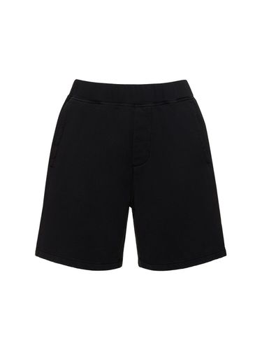 Shorts Aus Entspanntem Baumwollfleece - DSQUARED2 - Modalova