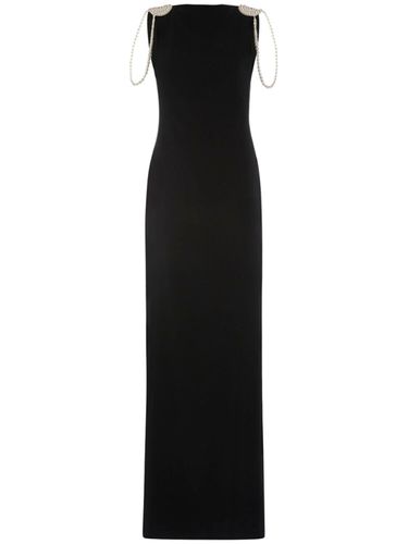 Embellished Satin Open Back Long Dress - DSQUARED2 - Modalova