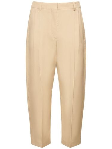 Pantalones Cropped De Satén - STELLA MCCARTNEY - Modalova