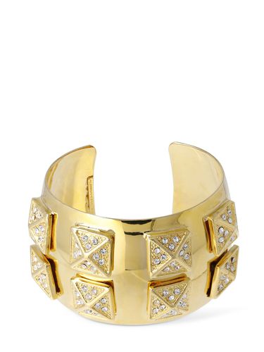 Brazalete De Metal Con Cristal - ALESSANDRA RICH - Modalova