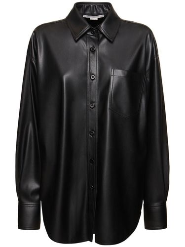 Camisa Oversize De Piel Sintética - STELLA MCCARTNEY - Modalova