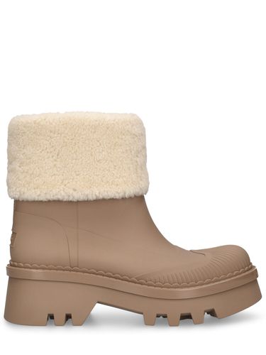 Mm Hohe Stiefel Aus Gummi & Shearling „raina“ - CHLOÉ - Modalova