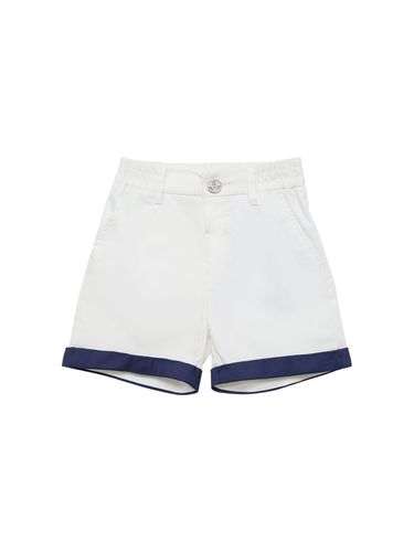 Shorts Aus Baumwolle Mit Saum - MONNALISA - Modalova