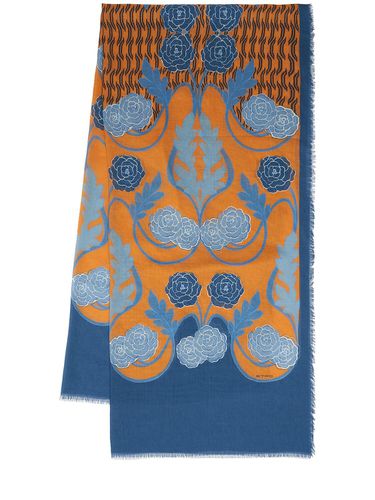 Foulard In Seta Stampata - ETRO - Modalova