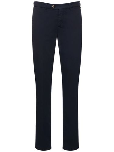 Pantalones De Gabardina De Algodón - BRUNELLO CUCINELLI - Modalova