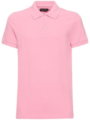 Tennis Cotton Piquet Polo - TOM FORD - Modalova