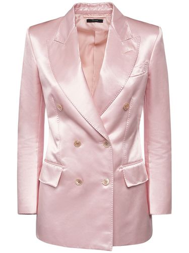 Blazer In Misto Cotone Duchesse - TOM FORD - Modalova