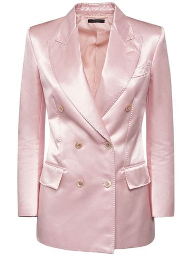 Cotton Blend Duchesse Blazer - TOM FORD - Modalova