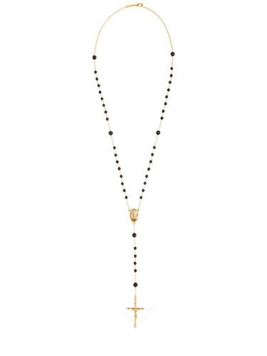 Plated Rosary Pendant Necklace - DOLCE & GABBANA - Modalova