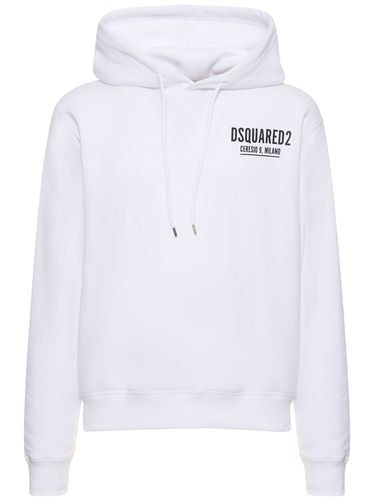 Felpa Ceresio 9 In Cotone Con Cappuccio - DSQUARED2 - Modalova