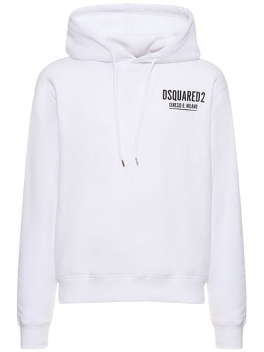 Sudadera De Algodón Jersey Con Estampado - DSQUARED2 - Modalova