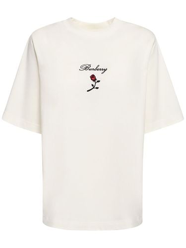 T-shirt In Jersey Con Logo - BURBERRY - Modalova