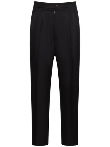 Wool Herringbone Pants - MAISON MARGIELA - Modalova