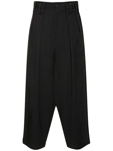 Weite Hose Aus Wollgabardine - YOHJI YAMAMOTO - Modalova