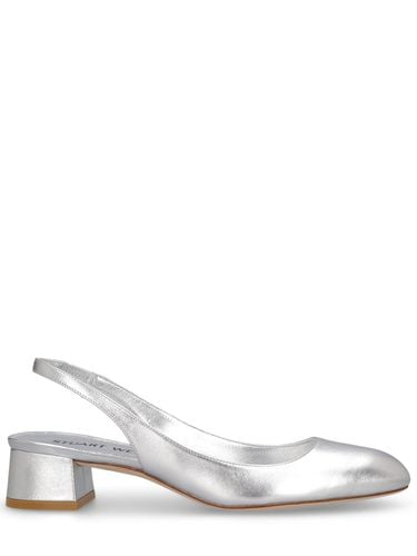 Mm Hohe Pumps Aus Metallischem Leder „vivienne“ - STUART WEITZMAN - Modalova