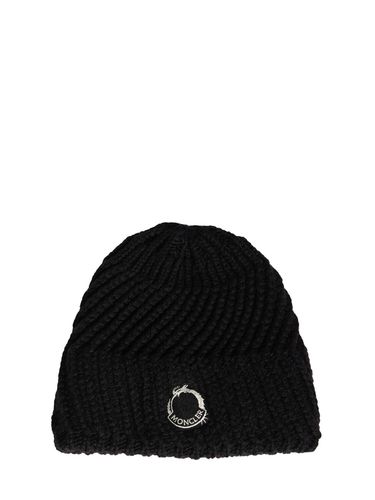 Cappello Beanie Cny In Misto Lana Tricot - MONCLER - Modalova