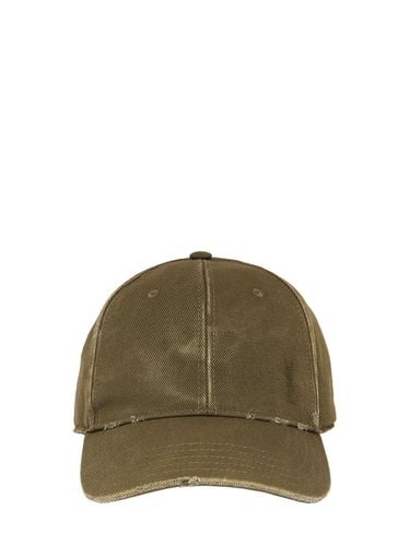 Gorra De Denim Lavada - SAINT LAURENT - Modalova